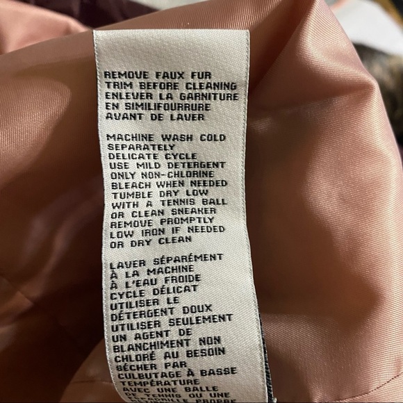 Kate Spade Quilted Chevron Jacket w/ Removable Faux Fur Leopard Collar - Picture 6 of 13